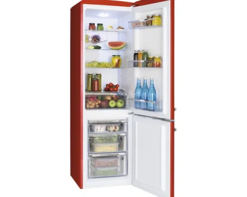 Kühlgefrierkombination Amica KGCN 387 100 R BxHxT 55 x 181 x 61.5 cm Kühlteil 181 l Gefrierteil 63 l