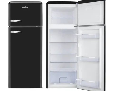 Kühlgefrierkombination Amica KGC 15637 MS BxHxT 55 x 144 x 61.5 cm Kühlteil 162 l Gefrierteil 44 l