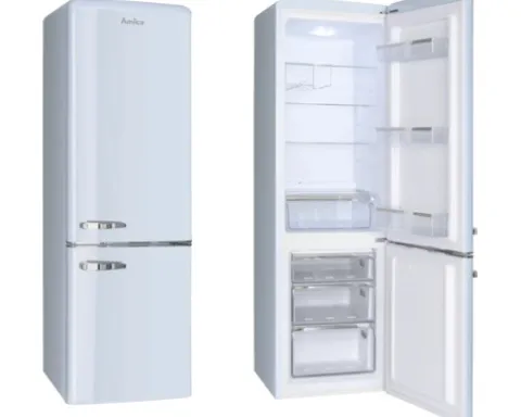 Kühlgefrierkombination Amica KGCR 387 100 L BxHxT 55 x 181 x 61.5 cm Kühlteil 181 l Gefrierteil 63 l