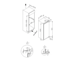 Kühlschrank Amica EKSS 361 226 BxHxT 56 x 102 x 55 cm Kühlteil 124 l Gefrierteil 16 l