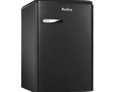 Kühlschrank mit Gefrierfach Amica KS 15167 MS BxHxT 55 x 87.5 x 61.5 cm Kühlteil 95 l Gefrierteil 13 l