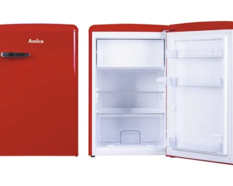 Kühlschrank mit Gefrierfach Amica KS 15610 R BxHxT 55 x 86 x 61.5 cm Kühlteil 95 l Gefrierteil 13 l