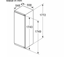Kühlschrank mit Gefrierfach Bosch KIL82ADD0 BxHxT 55 x 177,2 x 54,8 cm Kühlteil 246 l Gefrierteil 34 l