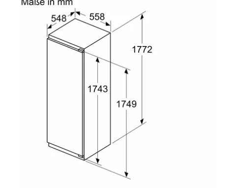Kühlschrank mit Gefrierfach Bosch KIL82ADD0 BxHxT 55 x 177,2 x 54,8 cm Kühlteil 246 l Gefrierteil 34 l