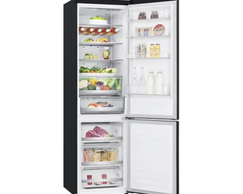 Kühlschrank mit Gefrierfach LG GBB92MCAXP BxHxT 59,5x203x68,2 cm Gesamt Nutzinhalt 384 l