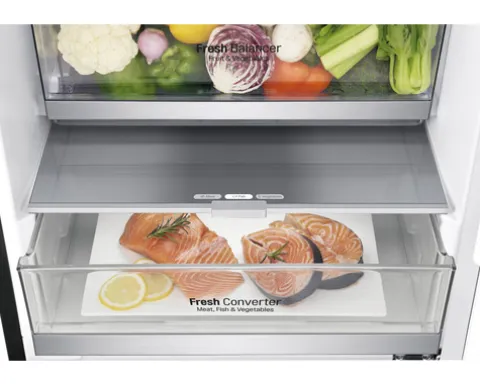 Kühlschrank mit Gefrierfach LG GBB92MCAXP BxHxT 59,5x203x68,2 cm Gesamt Nutzinhalt 384 l