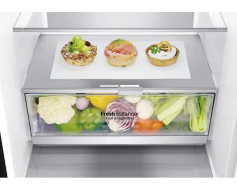 Kühlschrank mit Gefrierfach LG GBB92MCAXP BxHxT 59,5x203x68,2 cm Gesamt Nutzinhalt 384 l