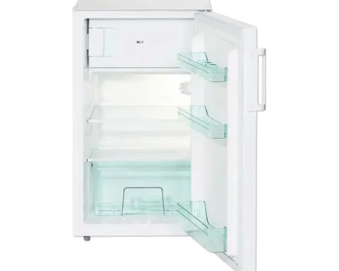 Kühlschrank mit Gefrierfach PKM BxHxT 49 x 83,3 x 56 cm Kühlteil 88 l Gefrierteil 16 l KS104.3EUB