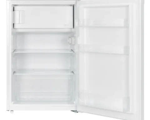 Kühlschrank mit Gefrierfach PKM KS115EW BxHxT 54,6 x 84,7 x 55,6 cm Kühlteil 101 l Gefrierteil 14 l