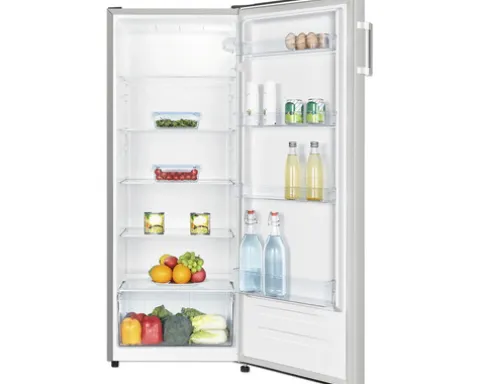 Kühlschrank PKM KS242.0EIX BxHxT 55 x 143,4 x 58,8 cm Kühlteil 242 l silber