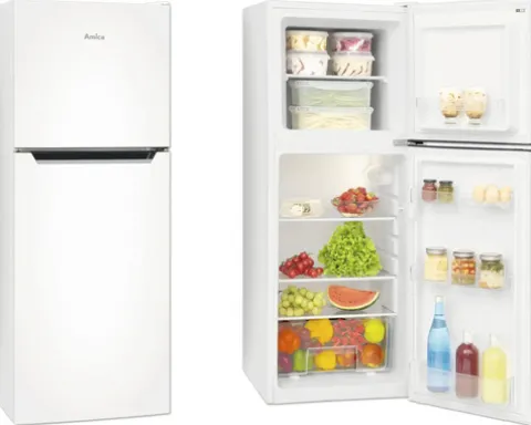 Kühl- und Gefrierkombination Amica DT 372 150 W BxHxT 47 x 128 x 49,5 cm Kühlteil 98 l Gefrierteil 40 l