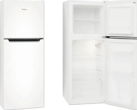 Kühl- und Gefrierkombination Amica DT 372 150 W BxHxT 47 x 128 x 49,5 cm Kühlteil 98 l Gefrierteil 40 l