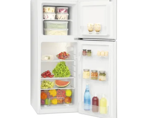 Kühl- und Gefrierkombination Amica DT 372 150 W BxHxT 47 x 128 x 49,5 cm Kühlteil 98 l Gefrierteil 40 l