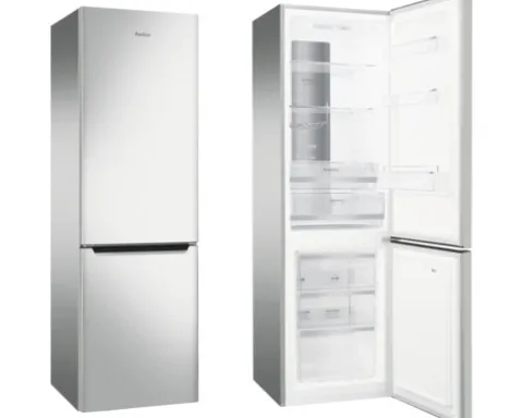 Kühl- und Gefrierkombination Amica Kühlschrank BxHxT 540 x 1810 x 576 mm Kühlteil 180 l Gefrierteil 70 l