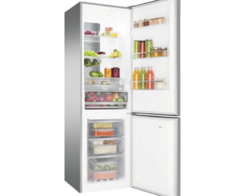 Kühl- und Gefrierkombination Amica Kühlschrank BxHxT 540 x 1810 x 576 mm Kühlteil 180 l Gefrierteil 70 l