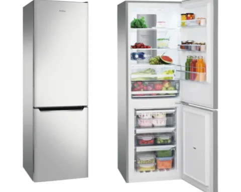 Kühl- und Gefrierkombination Amica Kühlschrank BxHxT 540 x 1710 x 576 mm Kühlteil 161 l Gefrierteil 70 l