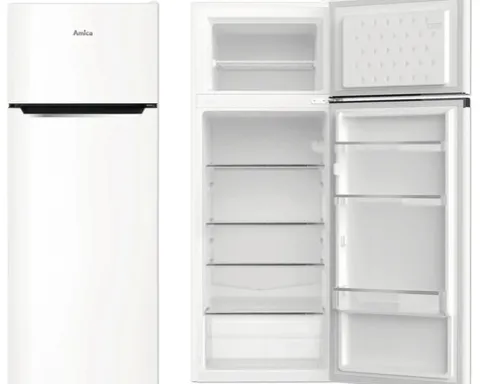 Kühl- und Gefrierkombination Amica DT 374 170 W BxHxT 54 x 142,8 x 55,1 cm Kühlteil 170 l Gefrierteil 41 l