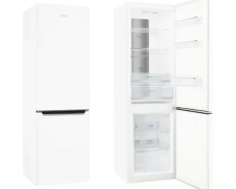 Kühl- und Gefrierkombination Amica KGCN 388 145 W BxHxT 54 x 181 x 59,1 cm Kühlteil 180 l Gefrierteil 70 l