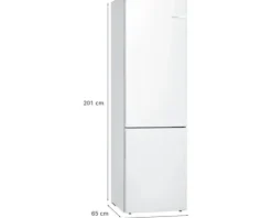 Kühl- und Gefrierkombination Bosch KGE39AWCA BxHxT 60 x 201 x 65 cm Kühlteil 249 l Gefrierteil 94 l weiß