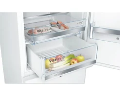 Kühl- und Gefrierkombination Bosch KGE39AWCA BxHxT 60 x 201 x 65 cm Kühlteil 249 l Gefrierteil 94 l weiß