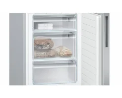 Kühl- und Gefrierkombination Bosch KGE39AICA BxHxT 60 x 201 x 65 cm Kühlteil 249 l Gefrierteil 94 l silber