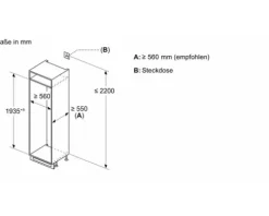 Kühl- und Gefrierkombination Bosch KIN96VFD0 BxHxT 55,8 x 193,5 x 54,8 cm Kühlteil 215 l Gefrierteil 75 l