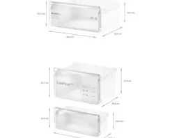 Kühl- und Gefrierkombination Bosch KIV87NSE0 BxHxT 54,1 x 177,2 x 54,8 cm Kühlteil 200 l Gefrierteil 70 l