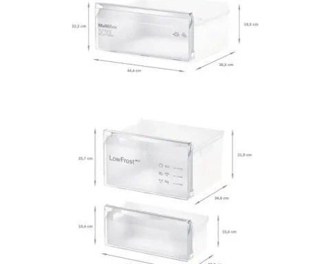 Kühl- und Gefrierkombination Bosch KIV87NSE0 BxHxT 54,1 x 177,2 x 54,8 cm Kühlteil 200 l Gefrierteil 70 l