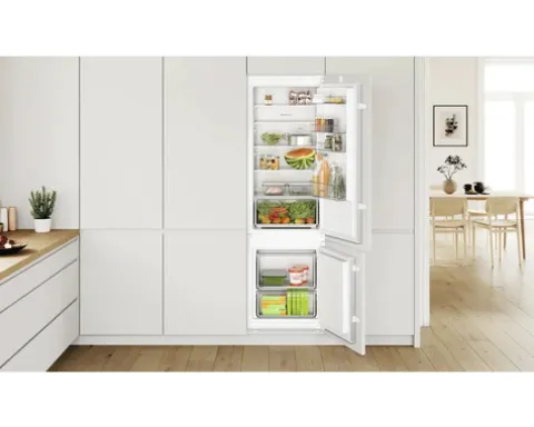Kühl- und Gefrierkombination Bosch KIV87NSE0 BxHxT 54,1 x 177,2 x 54,8 cm Kühlteil 200 l Gefrierteil 70 l