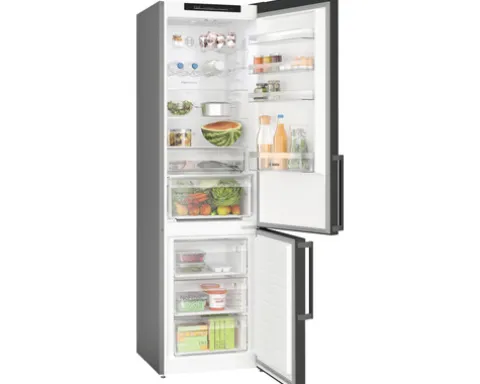 Kühl- und Gefrierkombination Bosch KGN39VXCT BxHxT 60 x 203 x 66,5 cm Kühlteil 260 l Gefrierteil 103 l schwarz