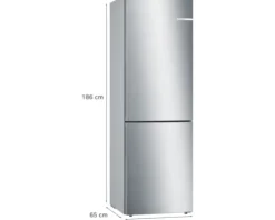 Kühl- und Gefrierkombination Bosch KGE36AICA BxHxT 60 x 186 x 65 cm Kühlteil 214 l Gefrierteil 94 l edelstahl