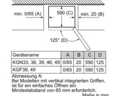 Kühl- und Gefrierkombination Bosch KGN33NWEB BxHxT 60 x 176 x 66 cm Kühlteil 193 l Gefrierteil 89 l