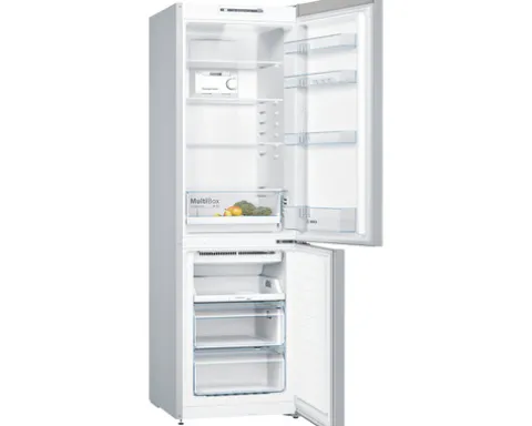 Kühl- und Gefrierkombination Bosch KGN36NLEA BxHxT 60 x 186 x 66 cm Kühlteil 216 l Gefrierteil 89 l edelstahl