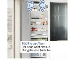 Kühl- und Gefrierkombination Bosch BxHxT 60 x 203 x 66,5 cm Kühlteil 260 l Gefrierteil 103 l silber KGN392ICF