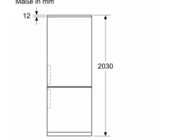 Kühl- und Gefrierkombination Bosch BxHxT 60 x 203 x 66,5 cm Kühlteil 260 l Gefrierteil 103 l silber KGN392ICF
