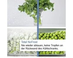 Kühl- und Gefrierkombination Bosch BxHxT 60 x 203 x 66,5 cm Kühlteil 260 l Gefrierteil 103 l silber KGN392ICF