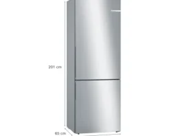 Kühl- und Gefrierkombination Bosch KGE49AICA BxHxT 70 x 201 x 65 cm Kühlteil 302 l Gefrierteil 117 l