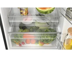 Kühl- und Gefrierkombination Bosch KGN49VXCT BxHxT 70 x 203 x 66,7 cm Kühlteil 311 l Gefrierteil 129 l schwarz