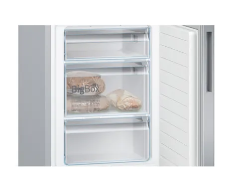 Kühl- und Gefrierkombination Bosch KGE39ALCA BxHxT 60 x 201 x 65 cm Kühlteil 249 l Gefrierteil 94 l silber