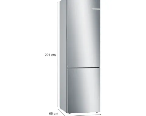 Kühl- und Gefrierkombination Bosch KGE39ALCA BxHxT 60 x 201 x 65 cm Kühlteil 249 l Gefrierteil 94 l silber