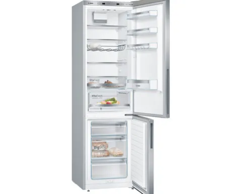 Kühl- und Gefrierkombination Bosch KGE39ALCA BxHxT 60 x 201 x 65 cm Kühlteil 249 l Gefrierteil 94 l silber