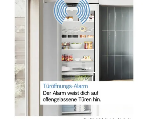 Kühl- und Gefrierkombination Bosch BxHxT 60 x 203 x 66,5 cm Kühlteil 260 l Gefrierteil 103 l weiß KGN392WCF