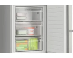 Kühl- und Gefrierkombination Bosch BxHxT 60 x 203 x 66,5 cm Kühlteil 260 l Gefrierteil 103 l silber KGN39AIAU