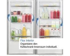 Kühl- und Gefrierkombination Bosch BxHxT 60 x 203 x 66,5 cm Kühlteil 260 l Gefrierteil 103 l silber KGN39AIAU