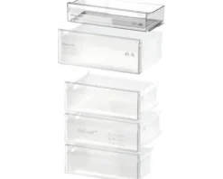 Kühl- und Gefrierkombination Bosch BxHxT 70 x 203 x 66,7 cm Kühlteil 311 l Gefrierteil 129 l silber KGN492IAF