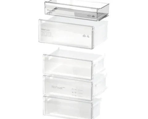 Kühl- und Gefrierkombination Bosch BxHxT 70 x 203 x 66,7 cm Kühlteil 311 l Gefrierteil 129 l silber KGN492IAF