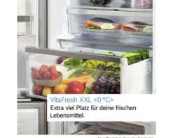 Kühl- und Gefrierkombination Bosch BxHxT 60 x 186 x 65 cm Kühlteil 218 l Gefrierteil 103 l silber KGN36VIBT