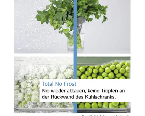 Kühl- und Gefrierkombination Bosch BxHxT 60 x 186 x 65 cm Kühlteil 218 l Gefrierteil 103 l silber KGN36VIBT
