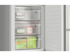 Kühl- und Gefrierkombination Bosch BxHxT 60 x 186 x 65 cm Kühlteil 218 l Gefrierteil 103 l silber KGN36VIBT