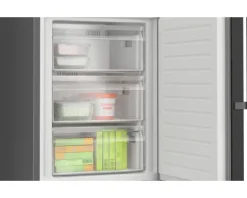 Kühl- und Gefrierkombination Bosch BxHxT 60 x 203 x 66,5 cm Kühlteil 260 l Gefrierteil 103 l edelstahl schwarz KGN39VXAT